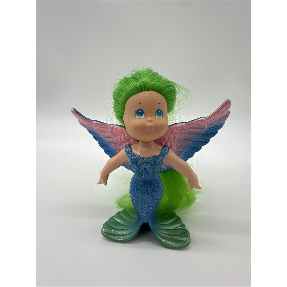 Vintage 1986 Kenner Sea-Wees Shimmers Plume Mermaid Girl Bath Toy 1980s